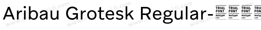 Aribau Grotesk Regular字体转换